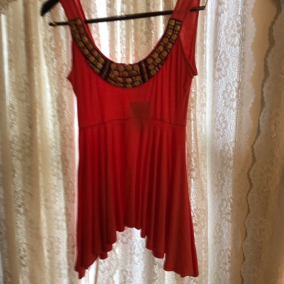 Boston Proper coral stretch top - Picture 2 of 4